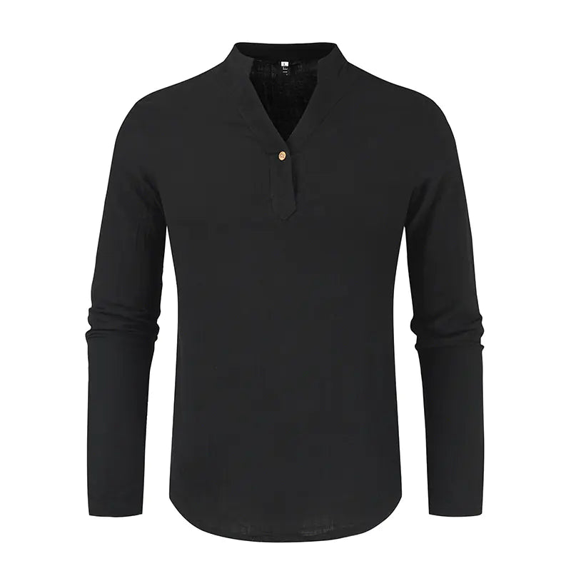 Casual Loose Long-Sleeved Shirt in European Style