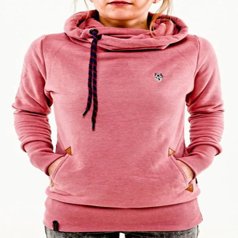 Fashion Women Hoodies & Sweatshirts with Collar L244
