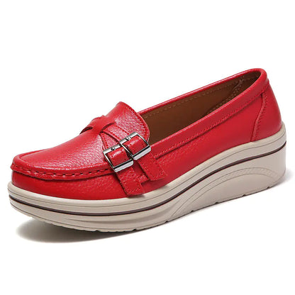 Casual Thick Sole Wedge Slip-On Shoes for Women