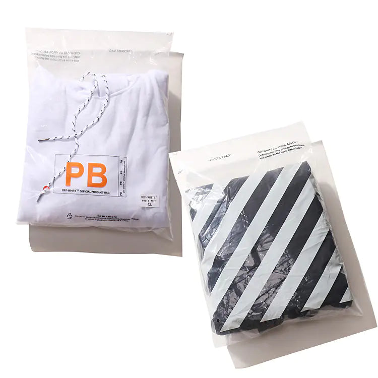 Off-White Fleece Hoodie with Striped Print for Fall/Winter