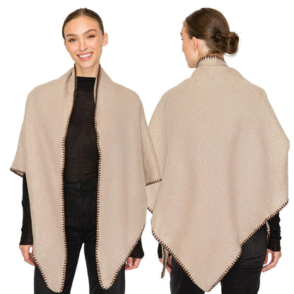 BASICO Fall Scarf for Women Winter Scarf Womens Scarves & Wraps Blanket Scarf Fall Accessories (27 Colors) (Triangle White)