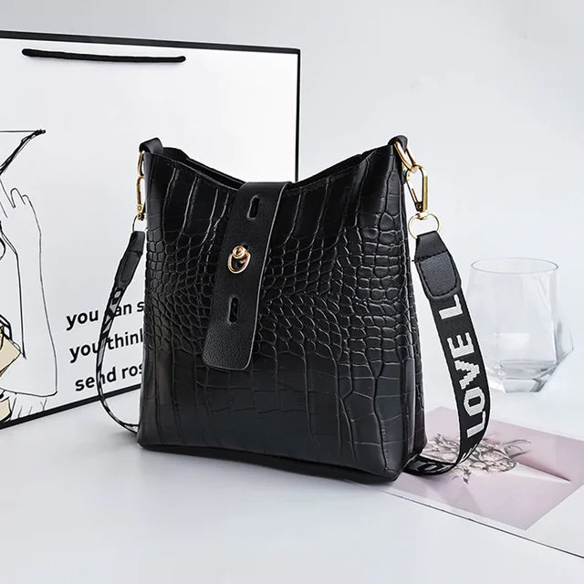 Luxury Crocodile Leather Crossbody Bag for Women