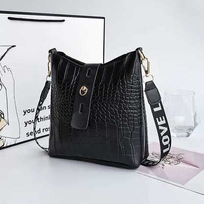 Luxury Crocodile Leather Crossbody Bag for Women
