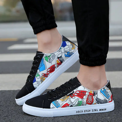 Canvas Sneakers for Men - Casual Footwear