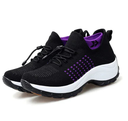 Women's Large-Size Breathable Sock Sneakers