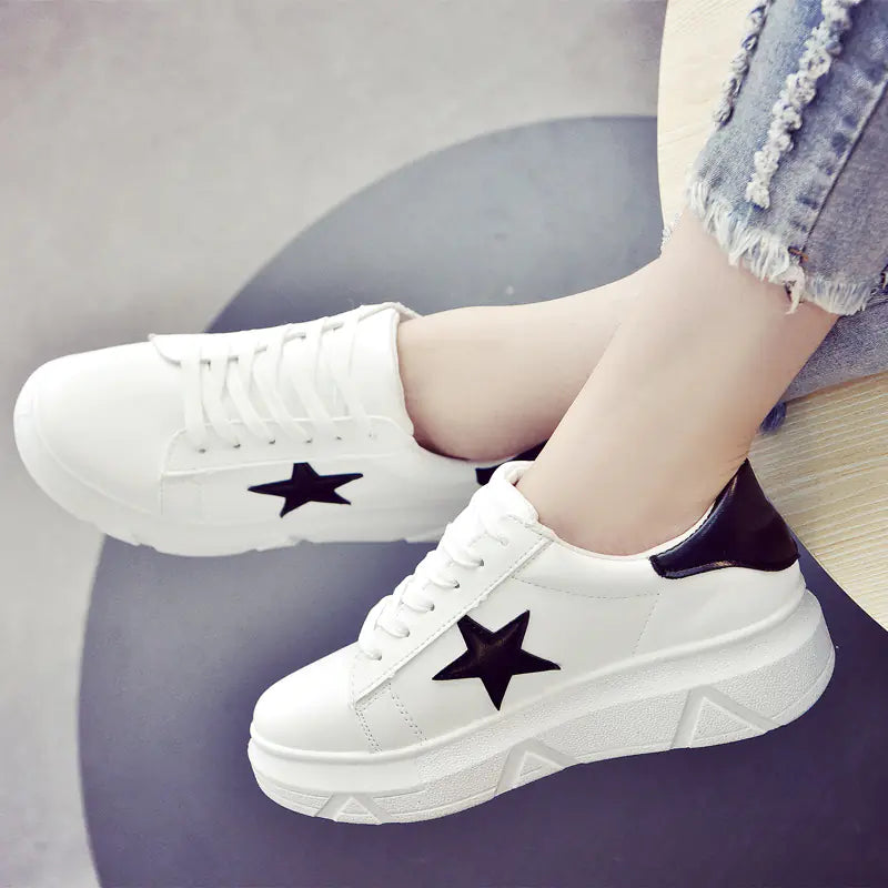 Low Top Flat Shoes, Korean Style, Cross Strap Design