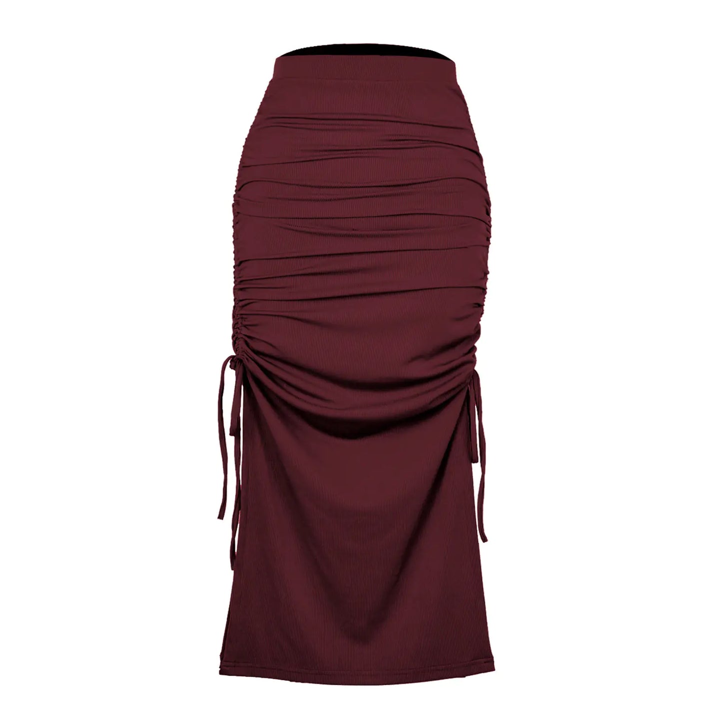 Pleated Lace-Up Sexy Long Skirt for Fashionistas