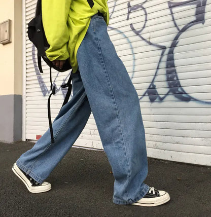 Wide-Leg Jeans Pants