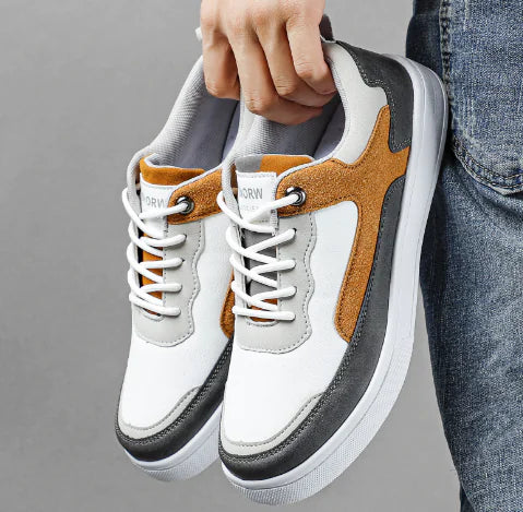 Suede & Shine Color Block Skate Sneakers for Men