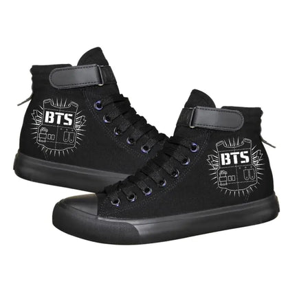BTS High-Top Casual Shoes with Velcro (Couple's Style)