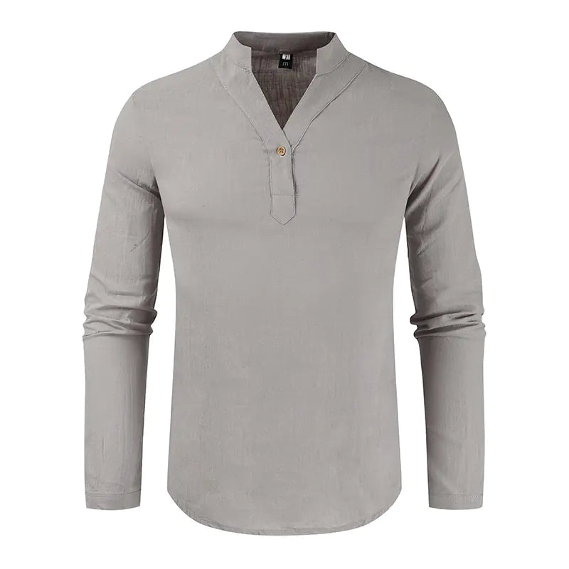 Casual Loose Long-Sleeved Shirt in European Style
