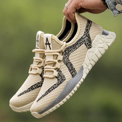 Fashionable Outdoor Men's Breathable Knit Sneakers