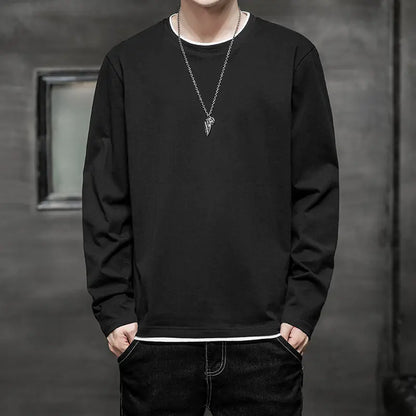 Men's Long-sleeved Casual Two-piece T-shirt