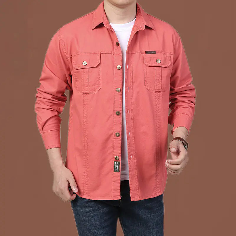 Men's Fashion Long Sleeve Casual Shirt for Daily Wear