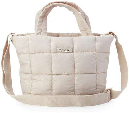 Reebok Womens Bag - Lightweight Nylon Quilted Crossbody Bags for Women - Stylish Everyday Womens Sling Bags Stucco