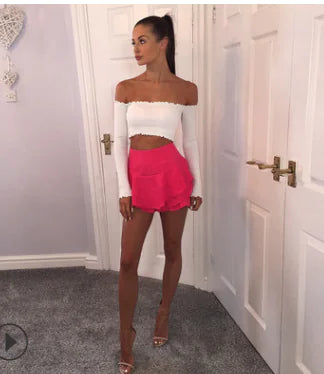 Ruffled Pencil Skirt and Bodycon Midi Skirt