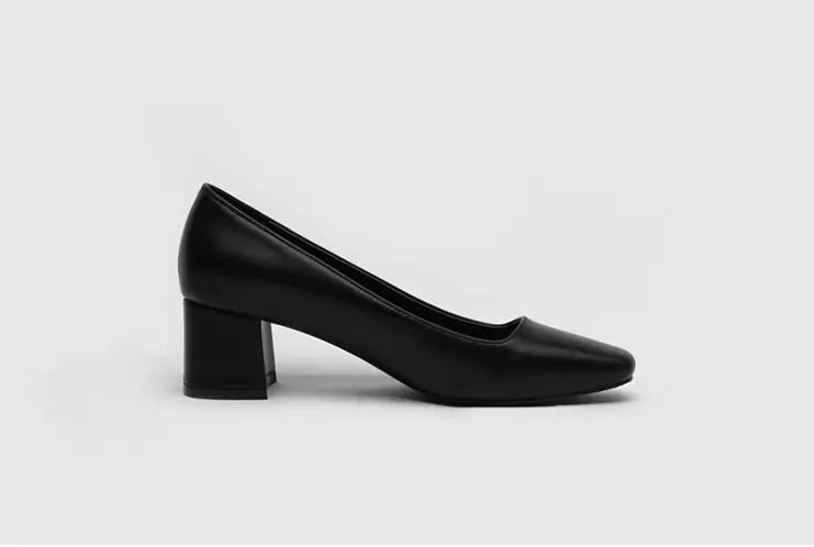 Vintage Chunky Heels Mary Jane Shoes for Women