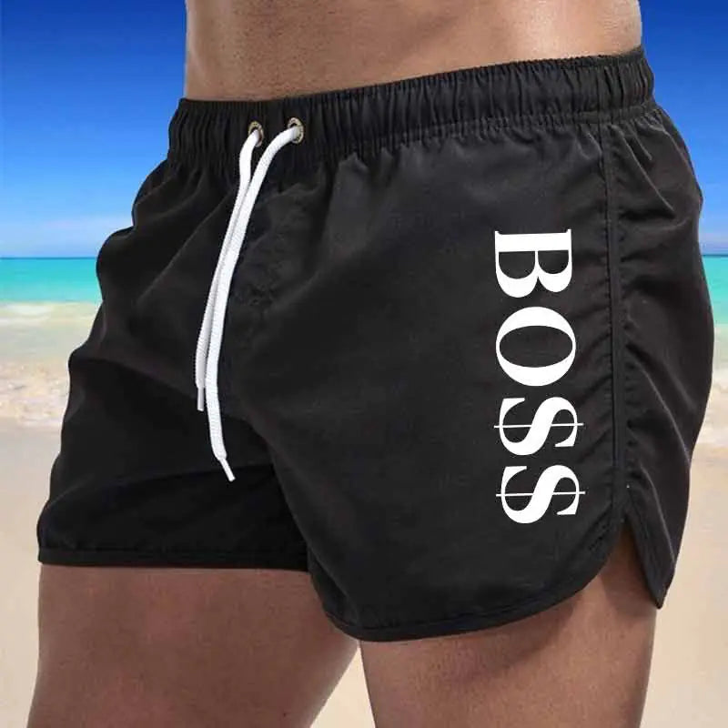 Men's Fashion Beach Shorts - Multi-Color Polyester Shorts
