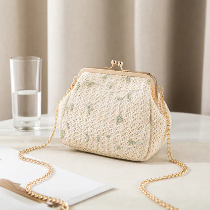 New Summer Woven Lace Shoulder Bag for Women