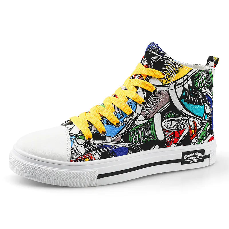 Children's High-Top Canvas Sneakers
