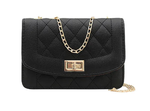 Chanel Style Diamond Chain Crossbody Bag for Women