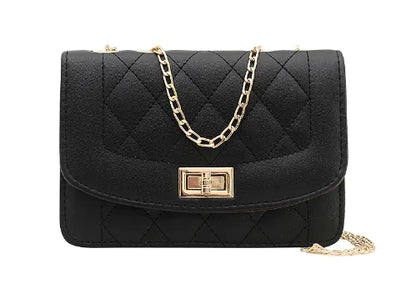 Chanel Style Diamond Chain Crossbody Bag for Women