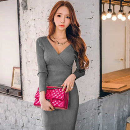 Knitted Sweater Dress, Women's Knit Dress
