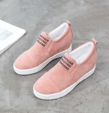 Comfortable High-Top Slip-On Canvas Shoes for Women