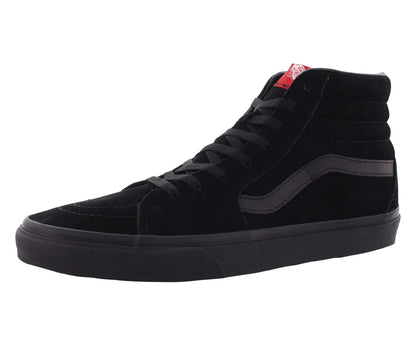 Vans Unisex Hi-Top Trainers Black Plain 46 EU Black Plain 10