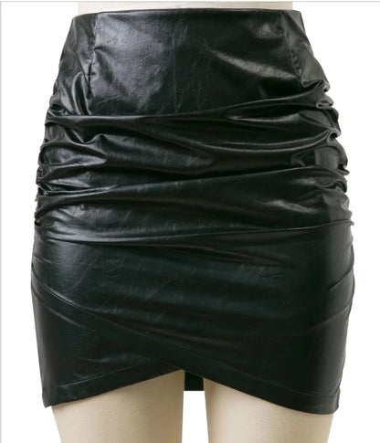 Bodycon Leather Skirt, Midi Skirt, Leather Skirt