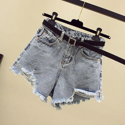 Women's Summer Distressed Ripped Denim Shorts