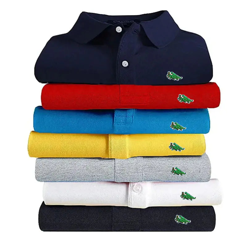 High-End Casual Embroidered Men's Polo Shirt 2024