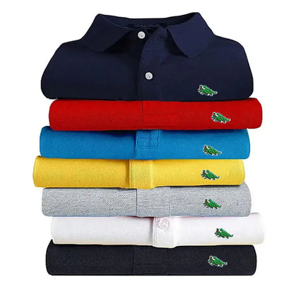 High-End Casual Embroidered Men's Polo Shirt 2024