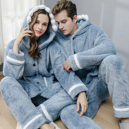Home Coral Fleece Two-Piece Pajamas Set