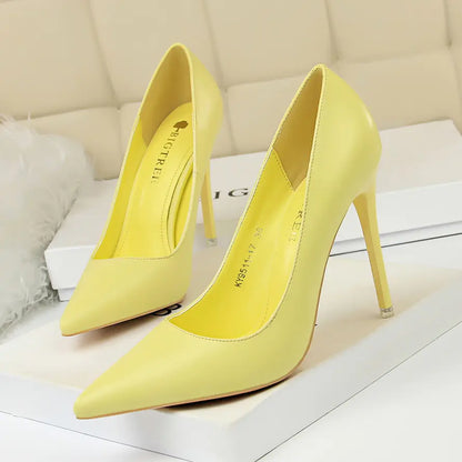 9511-17 Korean Style Slim High Heel Women's Shoes