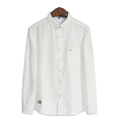 Men's Casual Solid Color Long Sleeve Shirt