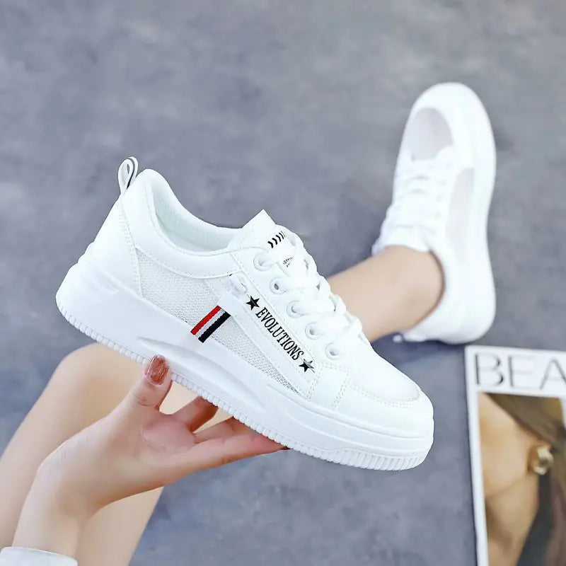 נעלי ספורט נוחות מרשת לנשים - סגנון קיץ קז'ואל