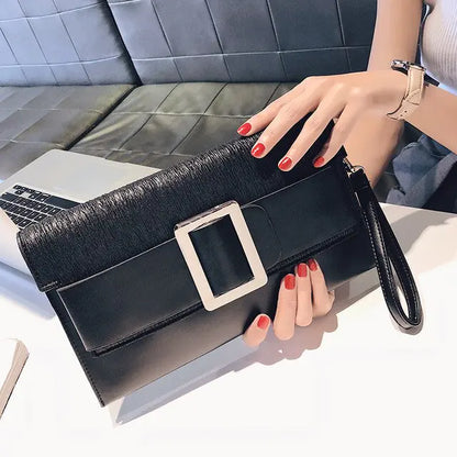 Luxury Leather Evening Clutch Bag for Women