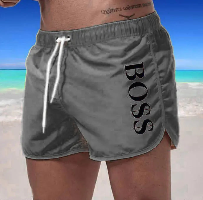 Men's Fashion Beach Shorts - Multi-Color Polyester Shorts