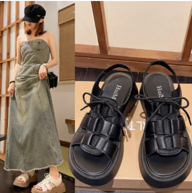 Summer Flat Roman Shoes for Women - Niche Sports Style