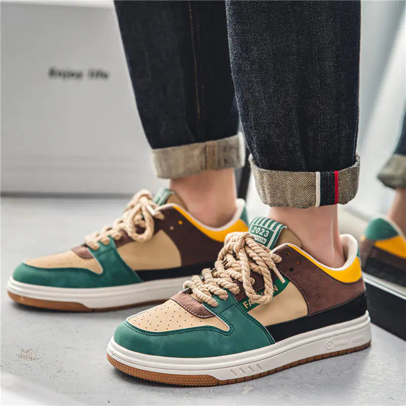 Men's Low-Top Sneakers 2023 Summer Breathable Casual Shoes