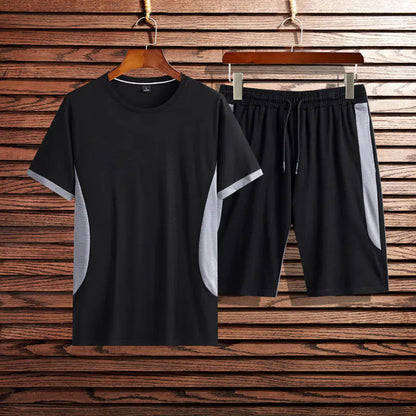 Men's Short Sleeve Sports T-shirt Set