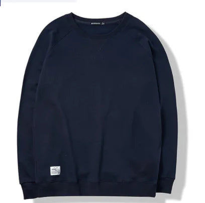 Men's Crew Neck Pullover Sweatshirt - Japanese Style