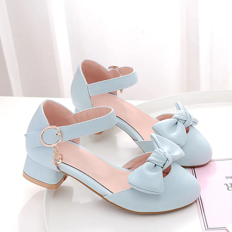 Girls' Summer High-Heel Sandals and Closed-Toe Shoes