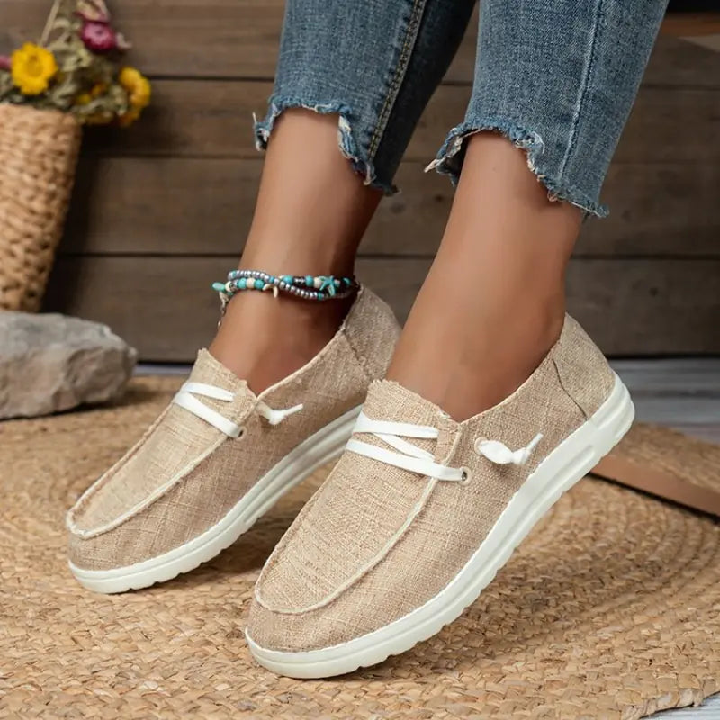 Casual Lightweight Slip-On Canvas Shoes for Women