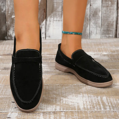 2023 Women's Slip-On Loafers Retro Casual Shoes
