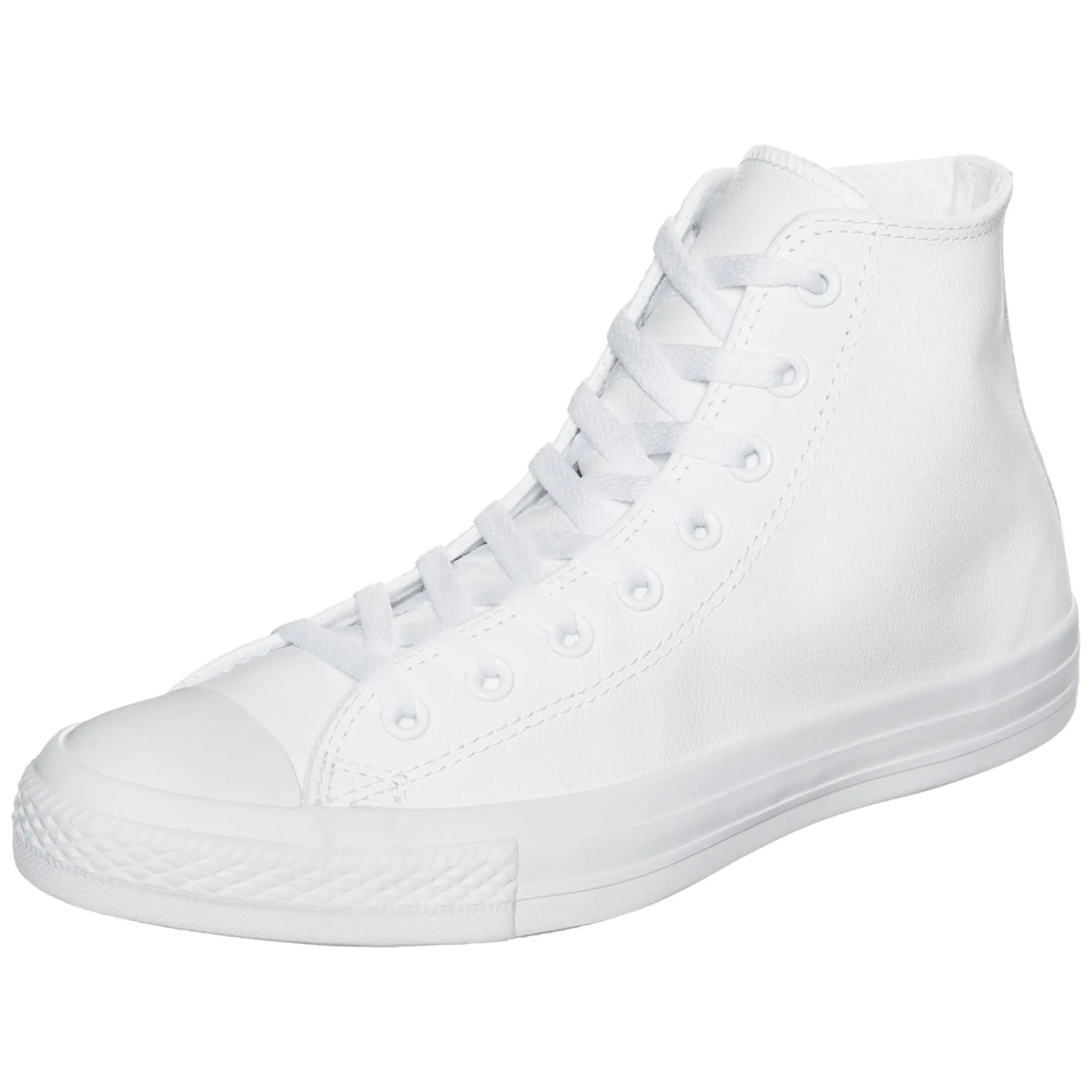 Converse Womens Chuck Taylor All Star Leather High Top Sneaker White Monochrome 12