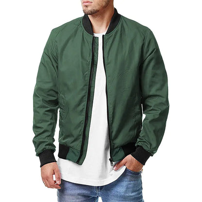 Men's Oversized Bomber Jacket for Spring and Autumn