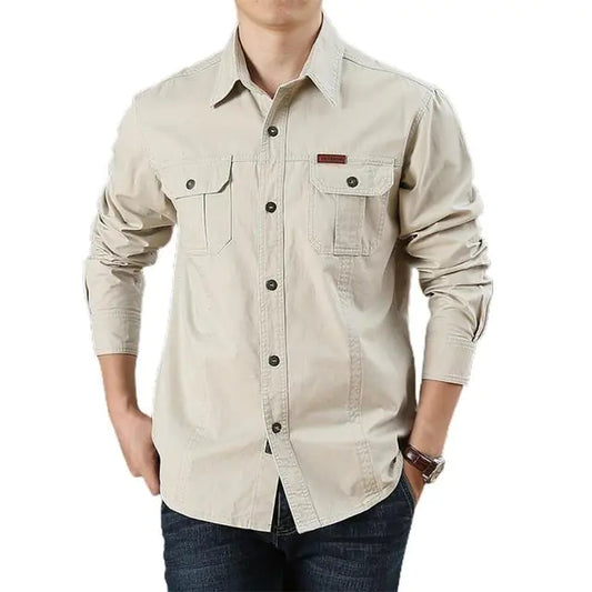 Men's Fashion Long Sleeve Casual Shirt for Daily Wear