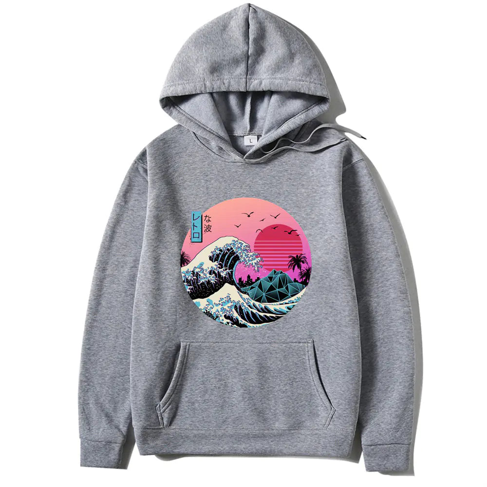 Japanese Anime Print Hoodies for Men and Women